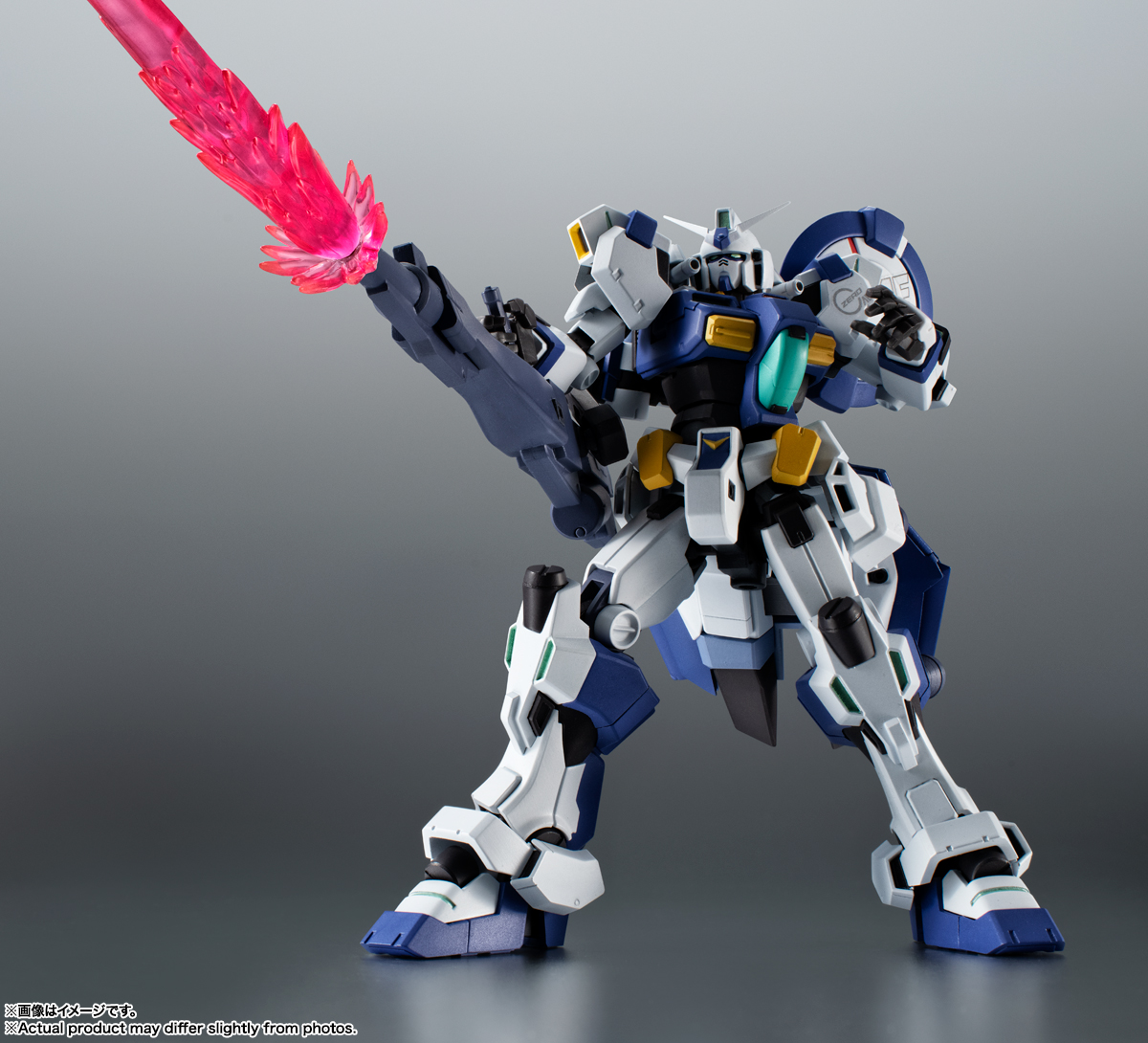 別売りの「ROBOT魂＜SIDE MS＞エフェクトパーツセット2 ver. A.N.I.M.E.」の超大型バーニアエフェクトなどと連動可能