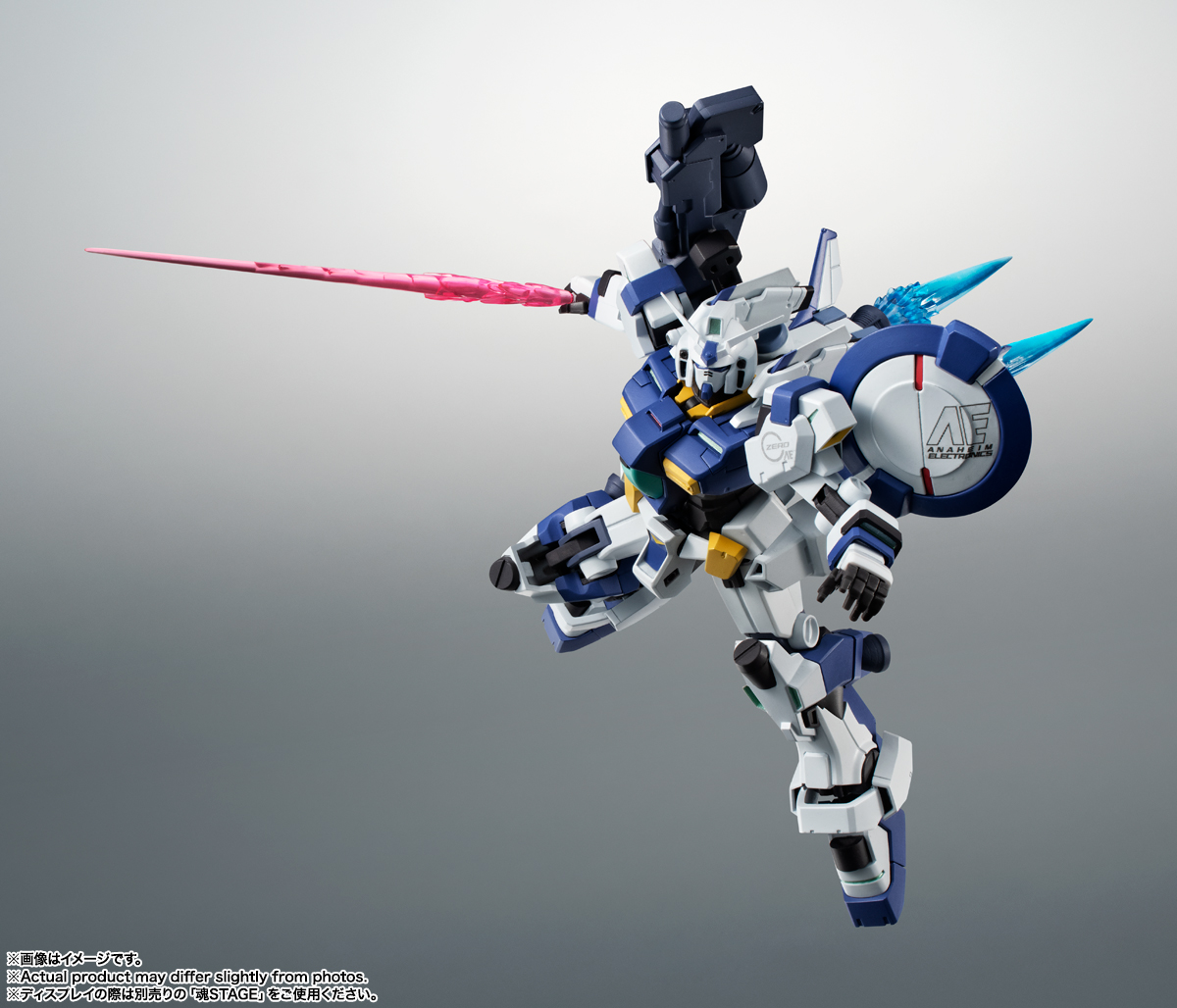 別売りの「ROBOT魂＜SIDE MS＞エフェクトパーツセット2 ver. A.N.I.M.E.」の超大型バーニアエフェクトなどと連動可能