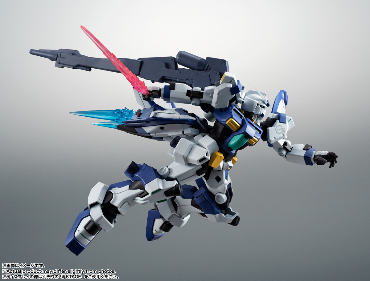 別売りの「ROBOT魂＜SIDE MS＞エフェクトパーツセット2 ver. A.N.I.M.E.」の超大型バーニアエフェクトなどと連動可能