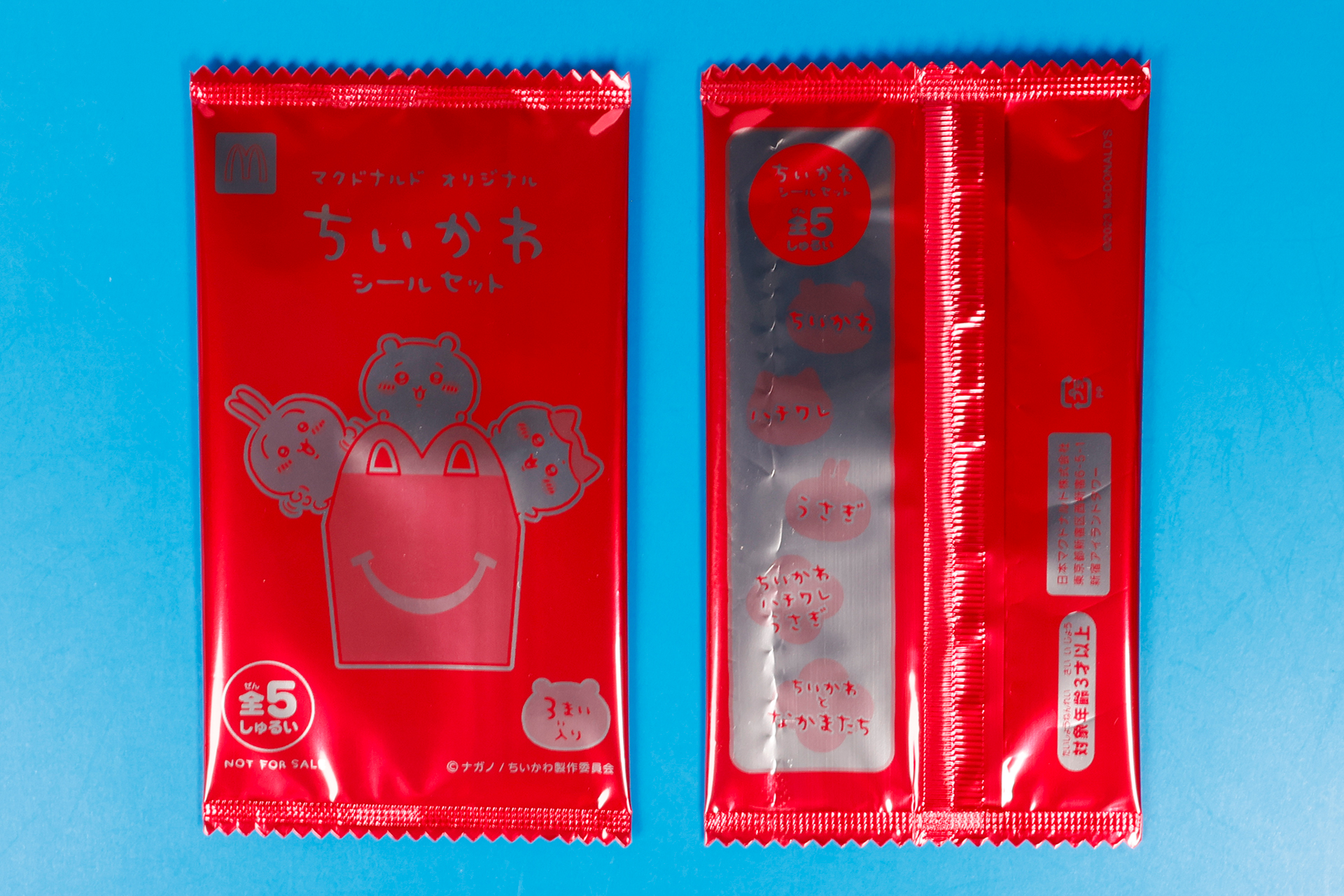 こちらが今回のおもちゃ袋。左が表面で、右が裏面だ