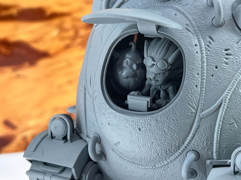 SAND LAND」よりベルゼブブが搭乗する「国王軍戦車隊104号車」を