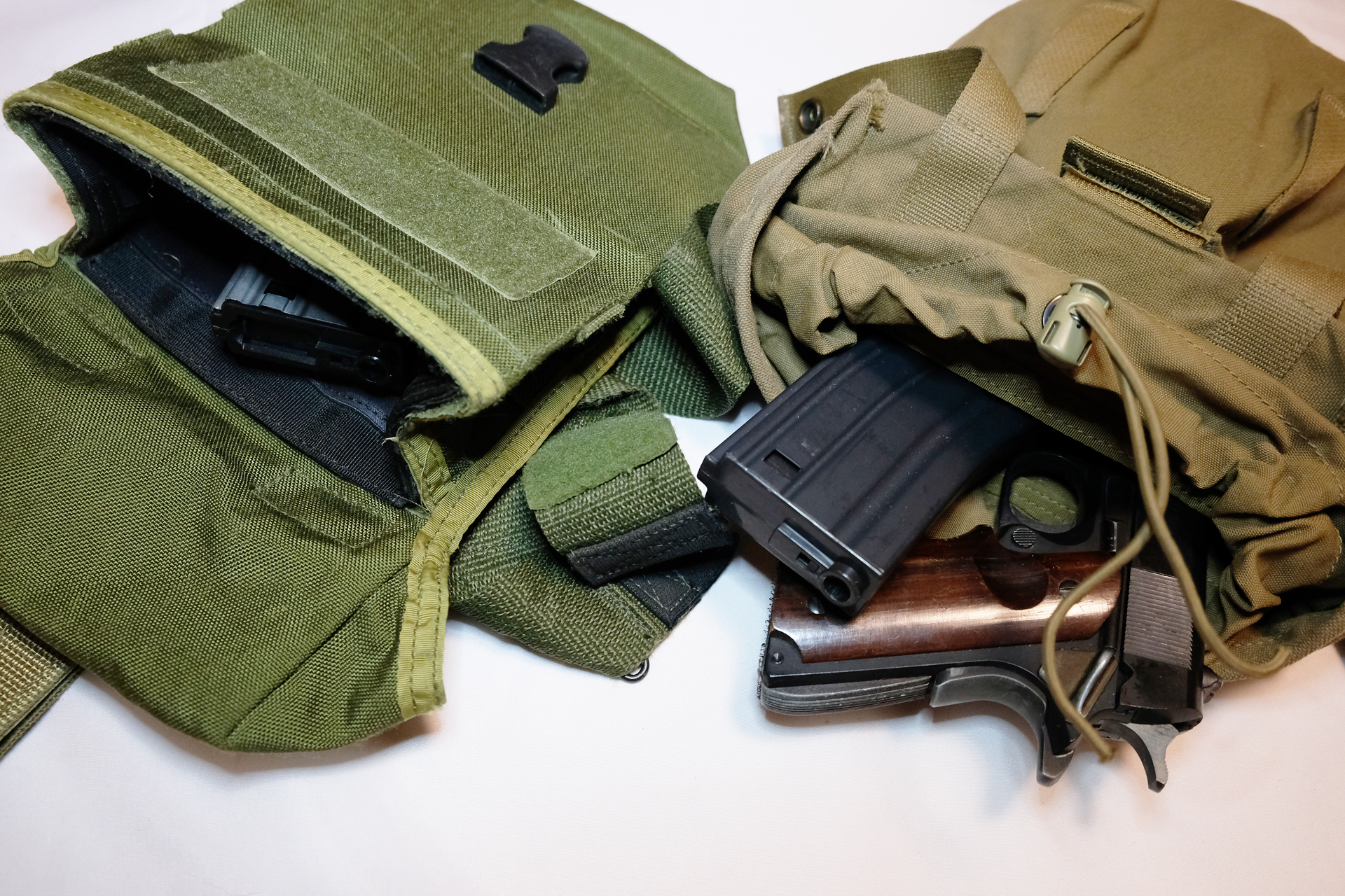 口のところにゴムが入っていないと中身が落下することがある