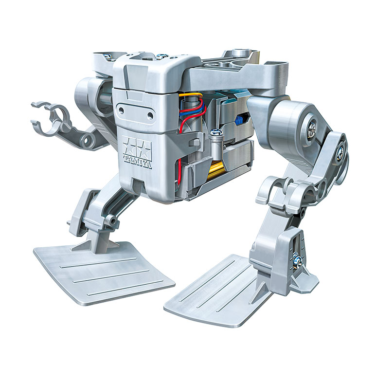 工作：楽しい工作シリーズ 重心移動歩行ロボット工作セット