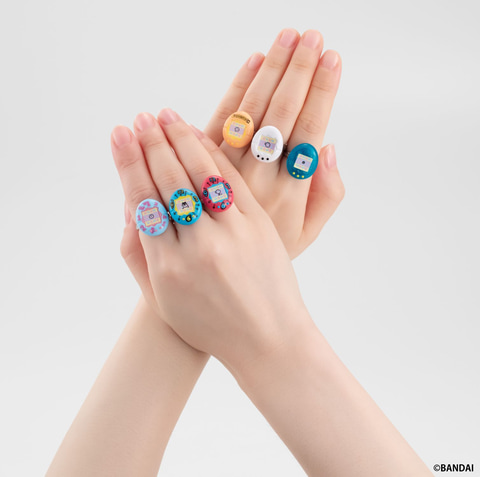 たまごっち/当時もの/アクセサリー/指輪 たまごっち」“初代”をモチーフにした指輪がガシャポンに！ 全12
