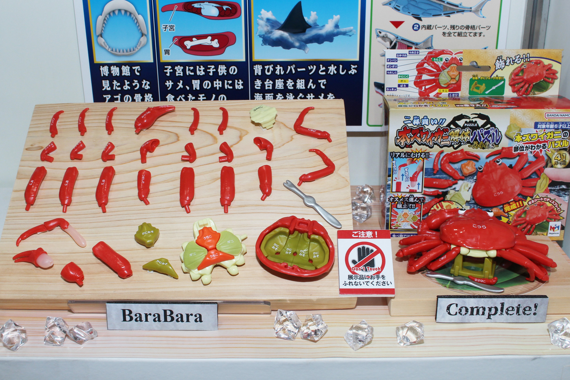 「一杯買い!!　ズワイガニ解体パズル-内子付き-」。10月下旬発売予定。価格は1,980円。こちらは食材としてのズワイガニをモチーフとしている