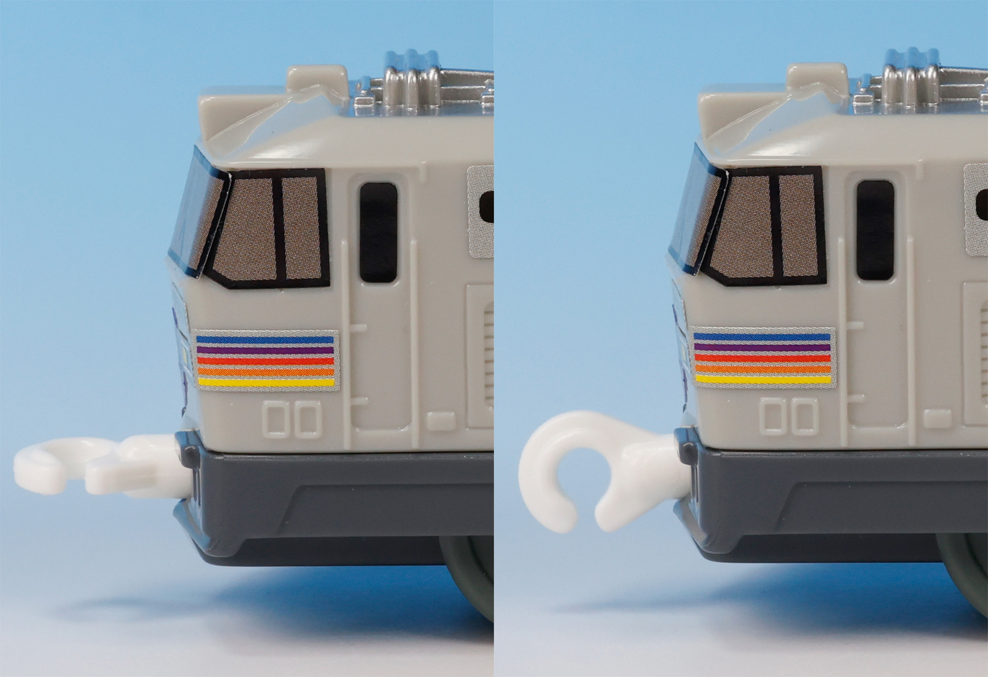 連結器部分を伸ばして他の車両と連結しよう