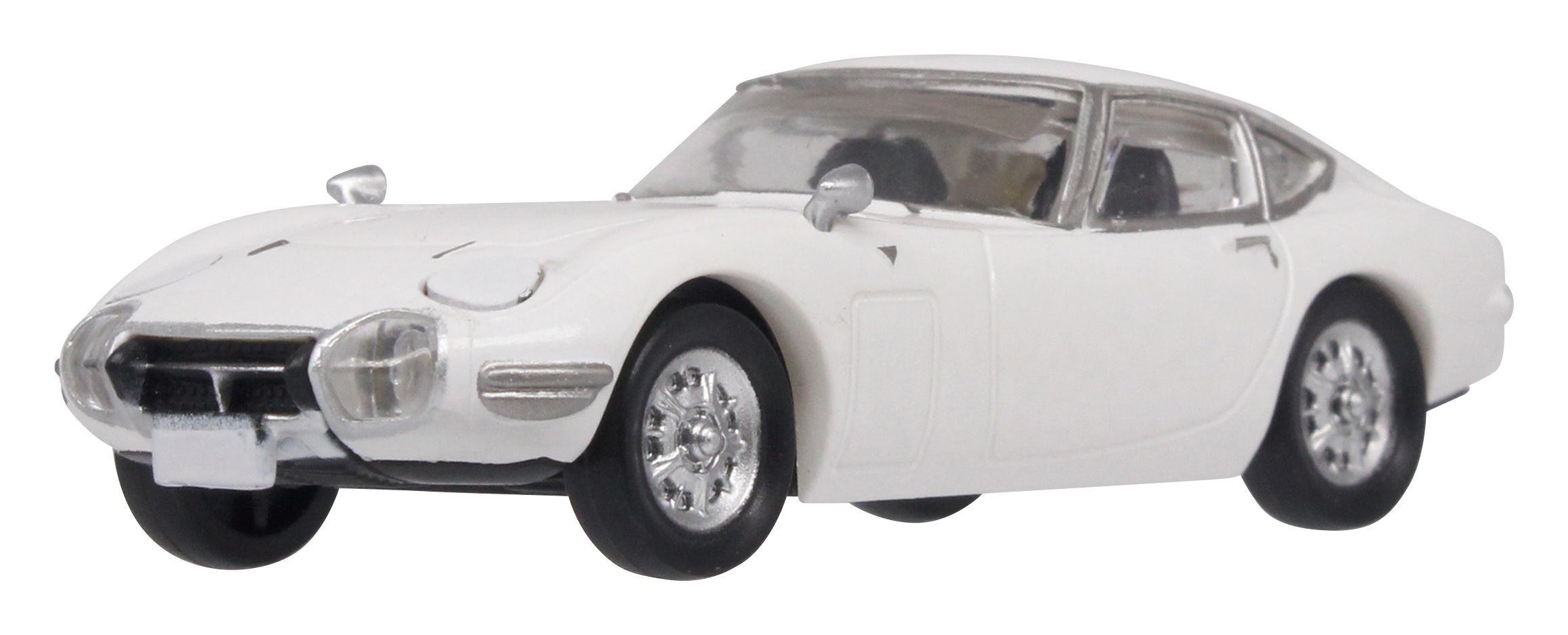 「トヨタ2000GT(ペガサスホワイト)」リトラクタブルヘッドライトはオープン仕様にカスタム可能