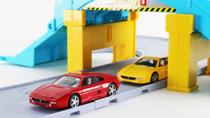 立体交差を通過！