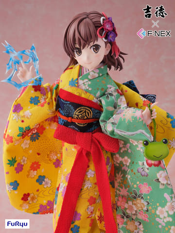 友禅を纏う御坂美琴の日本人形が登場！ 「吉徳×F:NEX 御坂美琴