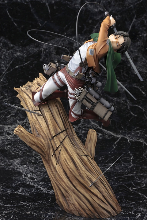 進撃の巨人」よりフィギュア「ARTFX J エレン/リヴァイ/ミカサ」の