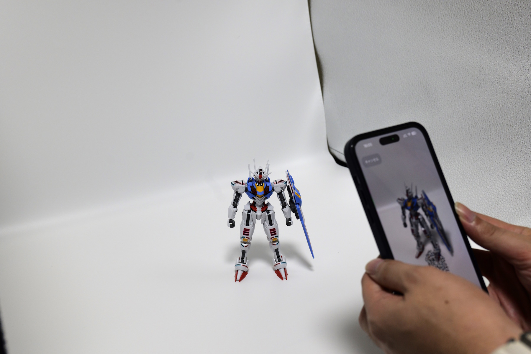 スキャンしている様子