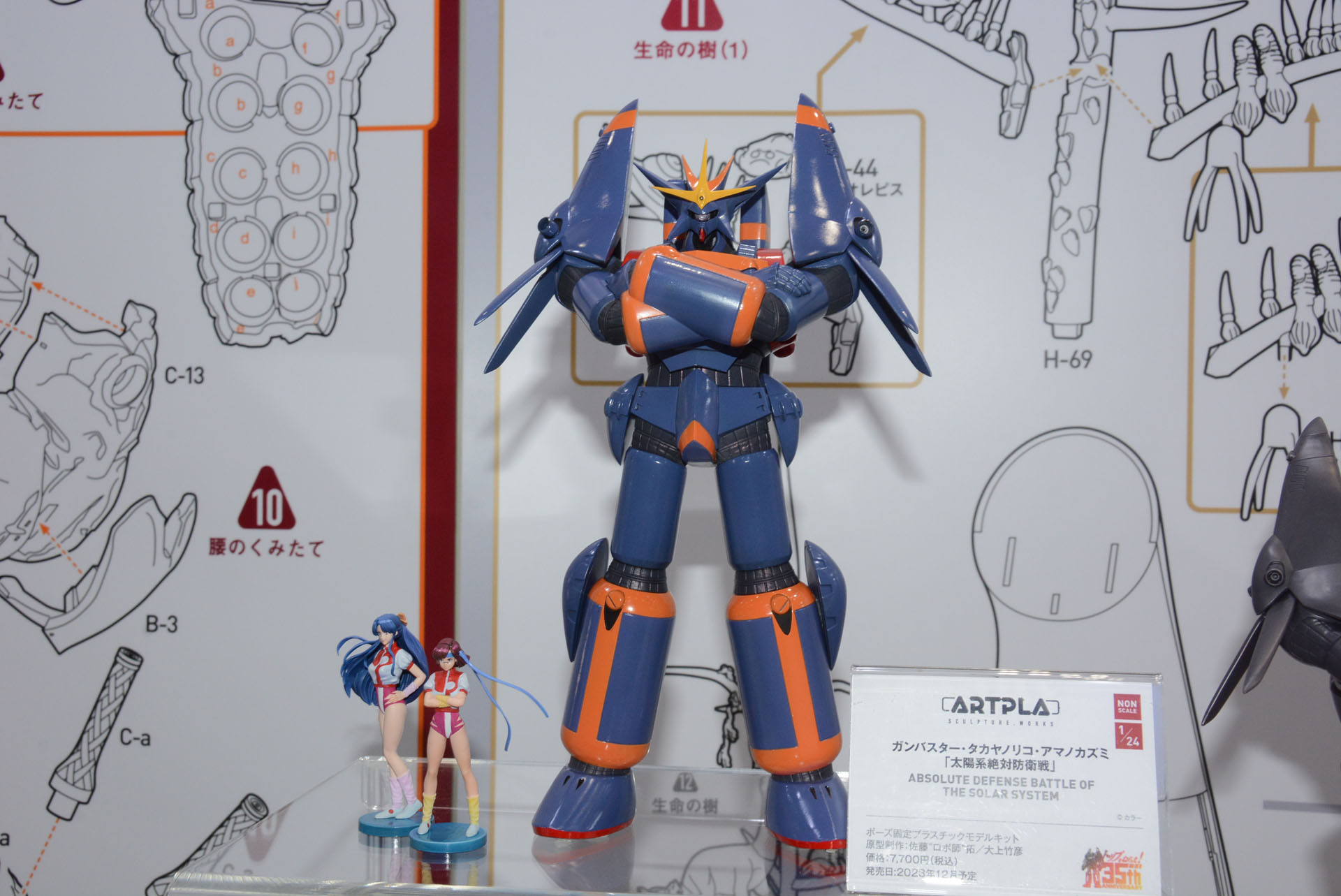 「ARTPLA ガンバスター」の原型は1991年発売に海洋堂が発売したソフビキット。原型師は「ロボ師」と呼ばれた佐藤拓氏