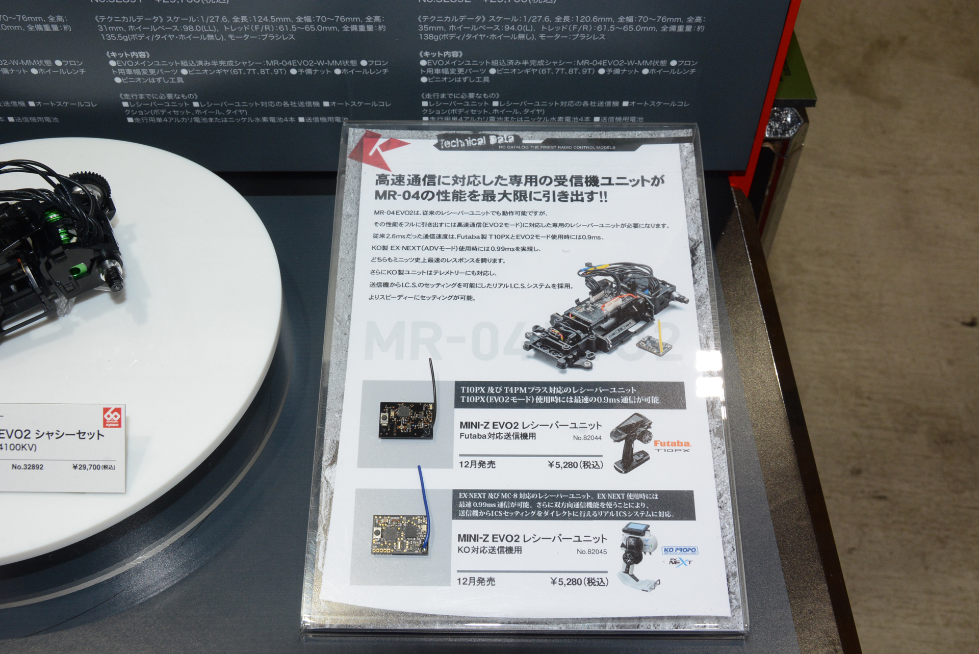 受信ユニットは送信機に合わせたカスタマイズが可能に