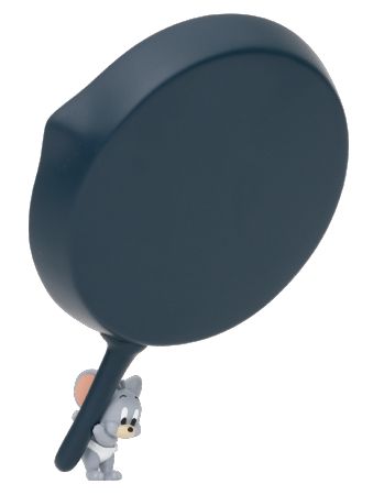 「フライパンを持ったタフィー」