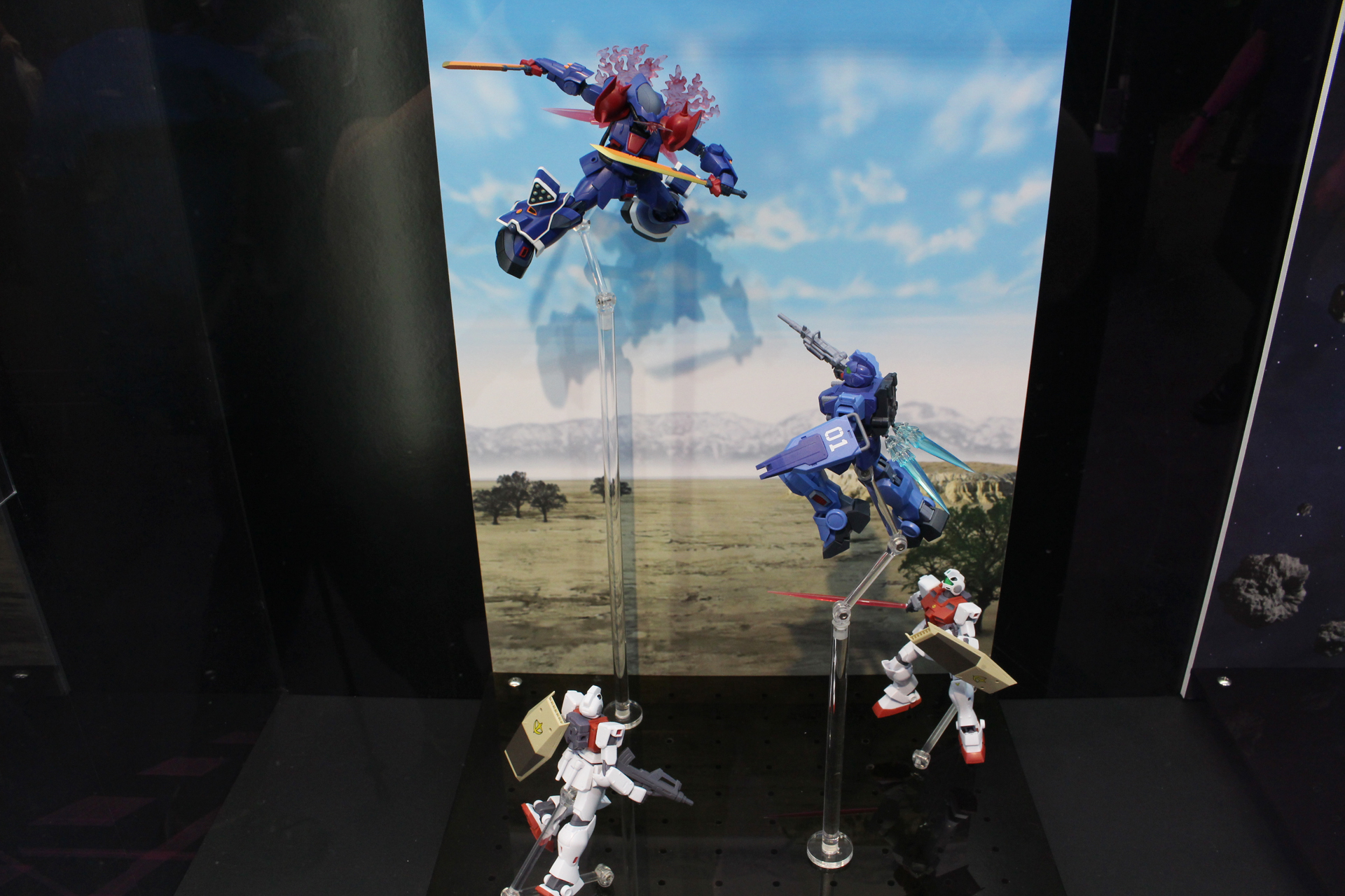 ユウ・カジマとニムバス・シュターゼンのライバル対決をイメージしたジオラマも