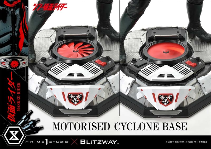 ベルトと特製ベースには、風車の回転ギミックを搭載