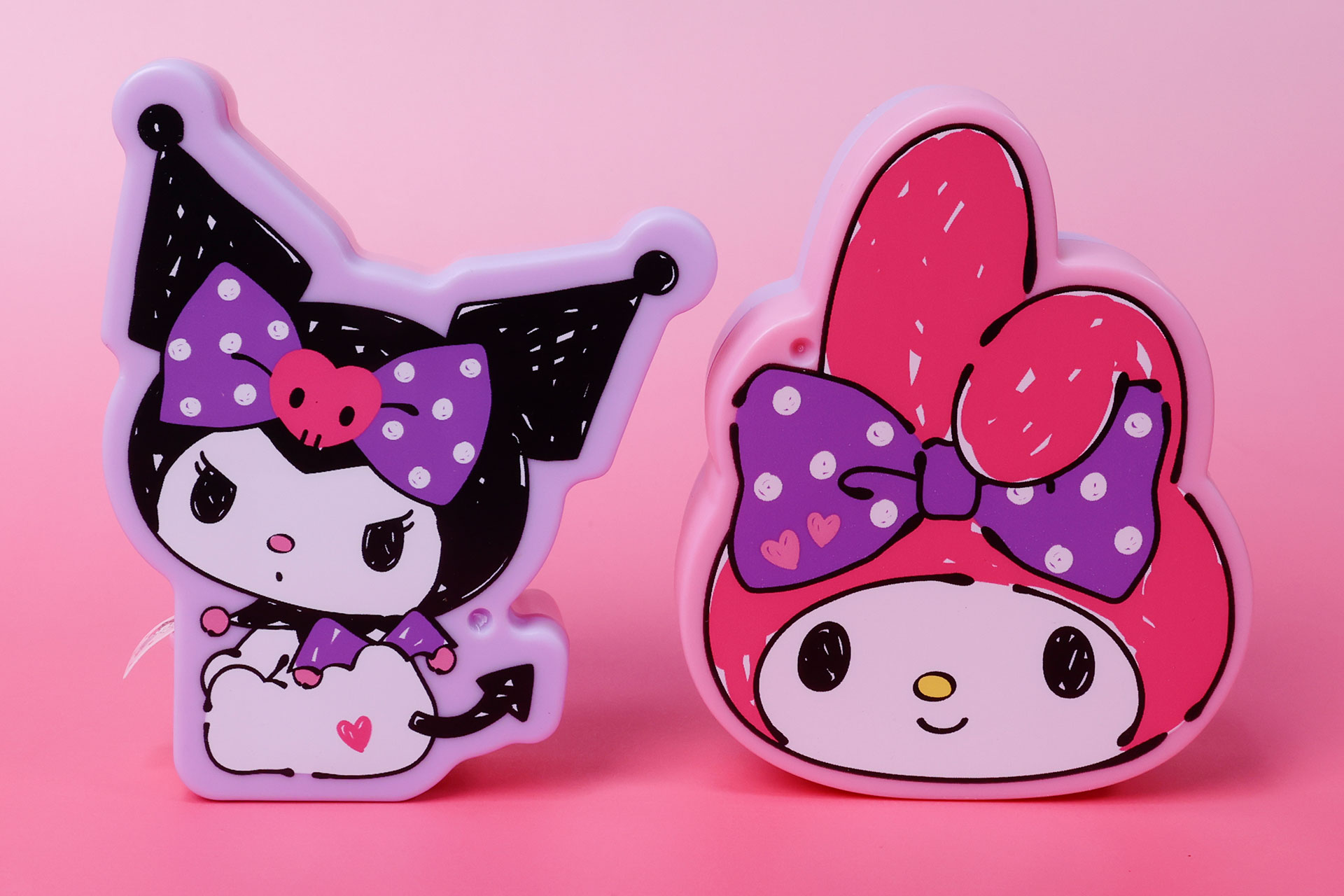 クロミとマイメロディが大きくプリントされたおもちゃも！