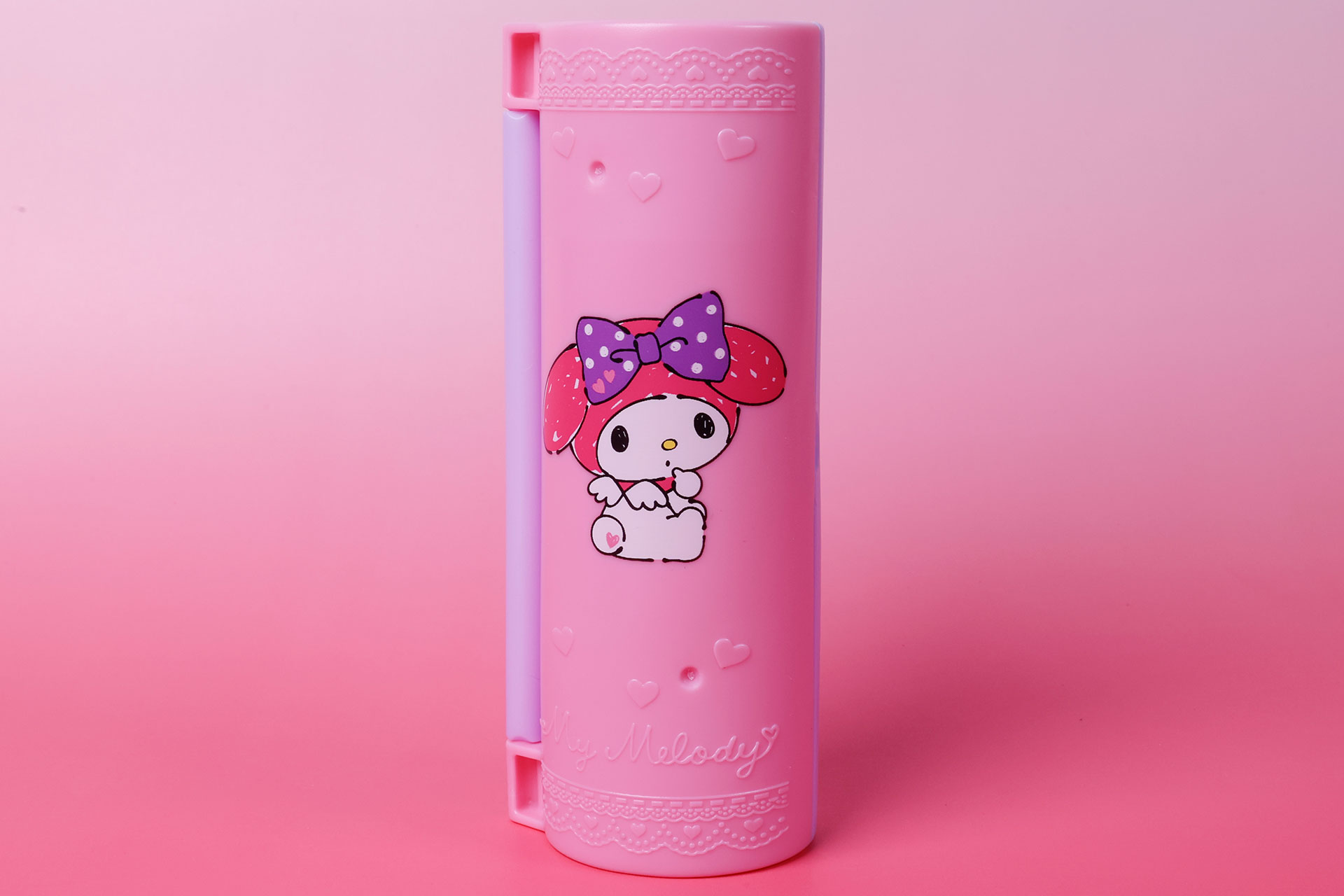 ピンク色の面にはマイメロディが描かれている