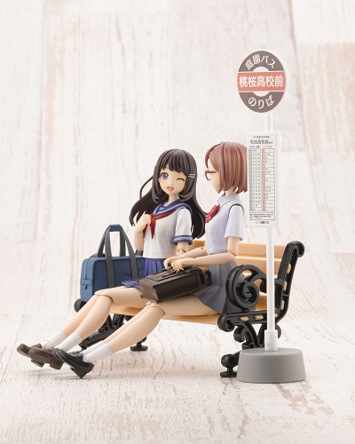 使用イメージ：プラモデル「創彩少女庭園」シリーズのスケールは「1/10」であり、本商品の表記スケール「1/12」とは異なるものの、自然な組み合わせを楽しめる