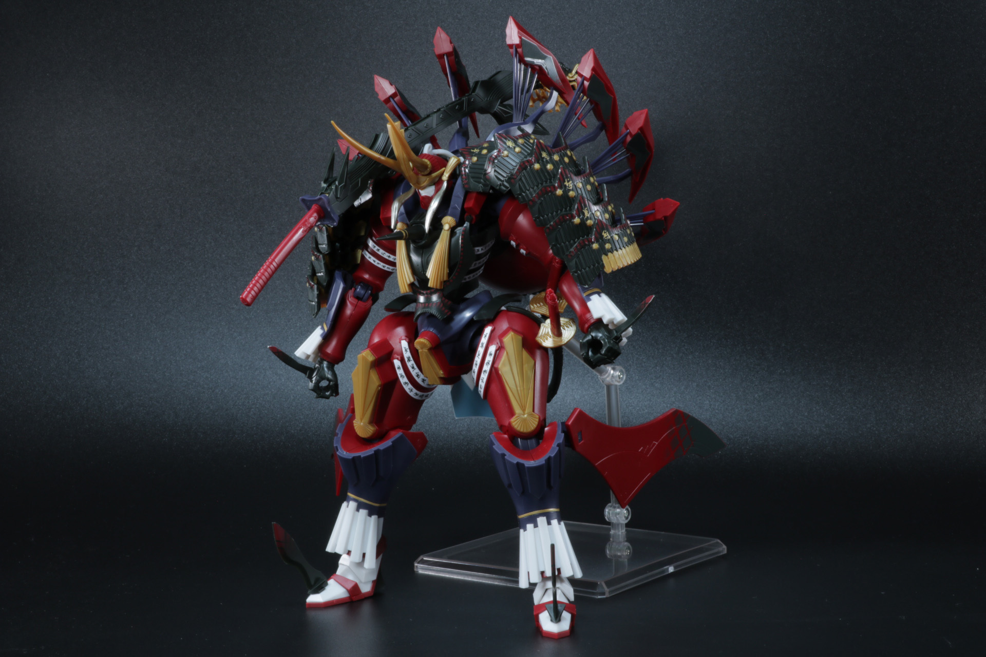 野太刀を右肩に装着