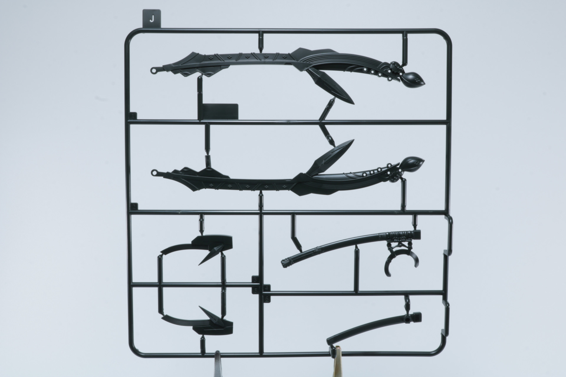 塗装済みのフェイスパーツ