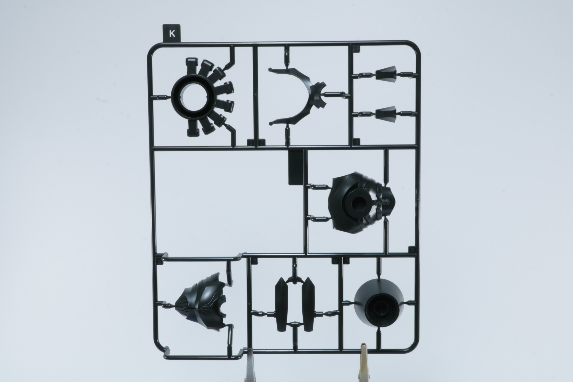 塗装済みのフェイスパーツ