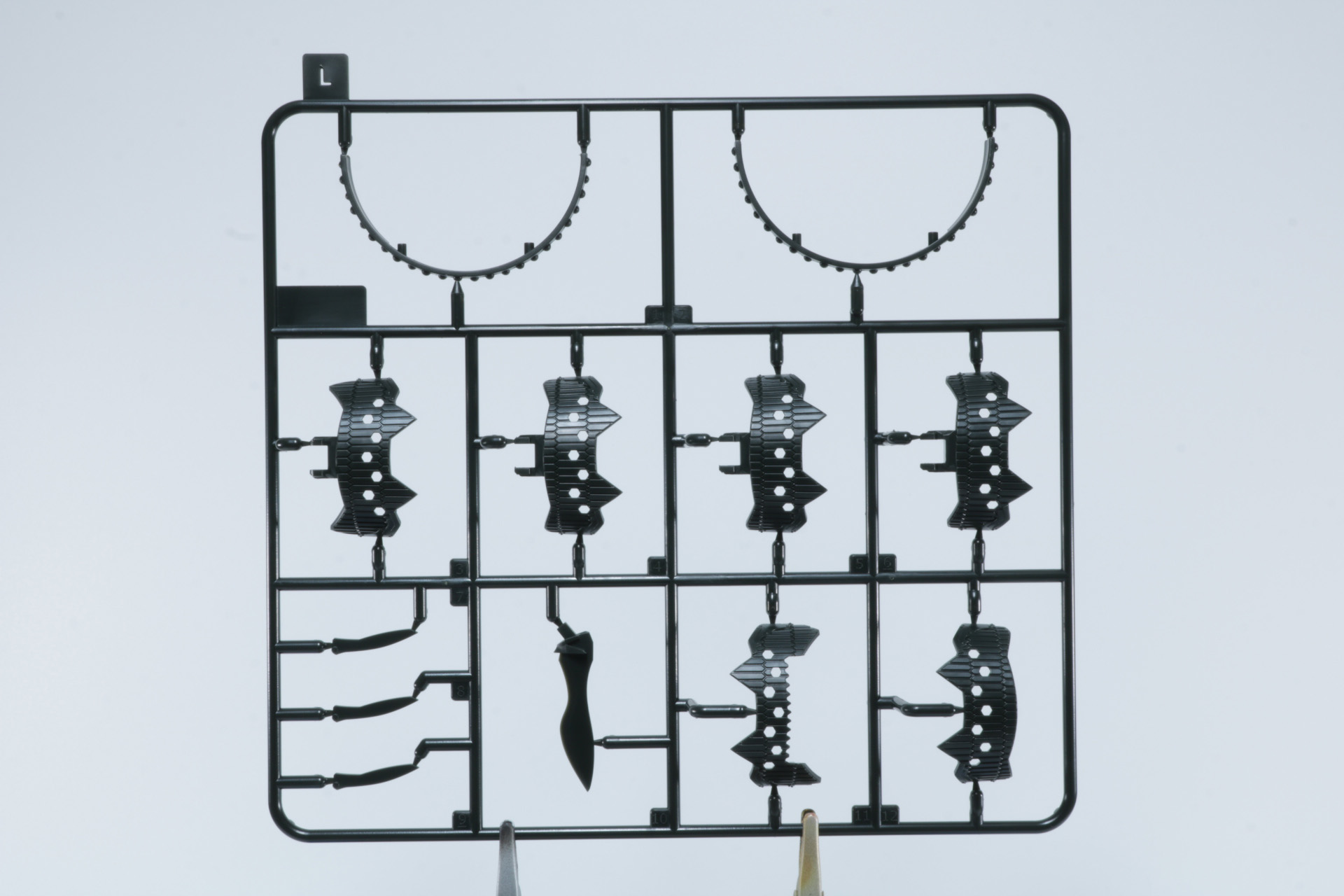 塗装済みのフェイスパーツ