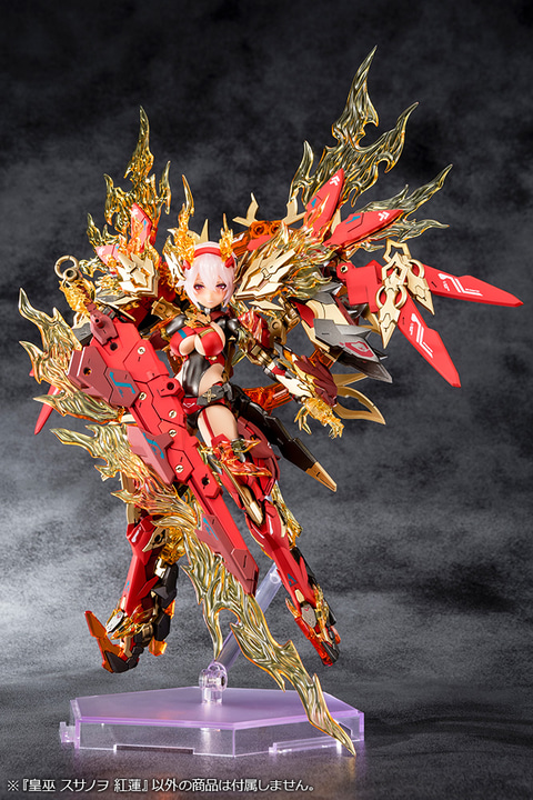 プラモデル「メガミデバイス」の新作「皇巫 スサノヲ 紅蓮」予約受付