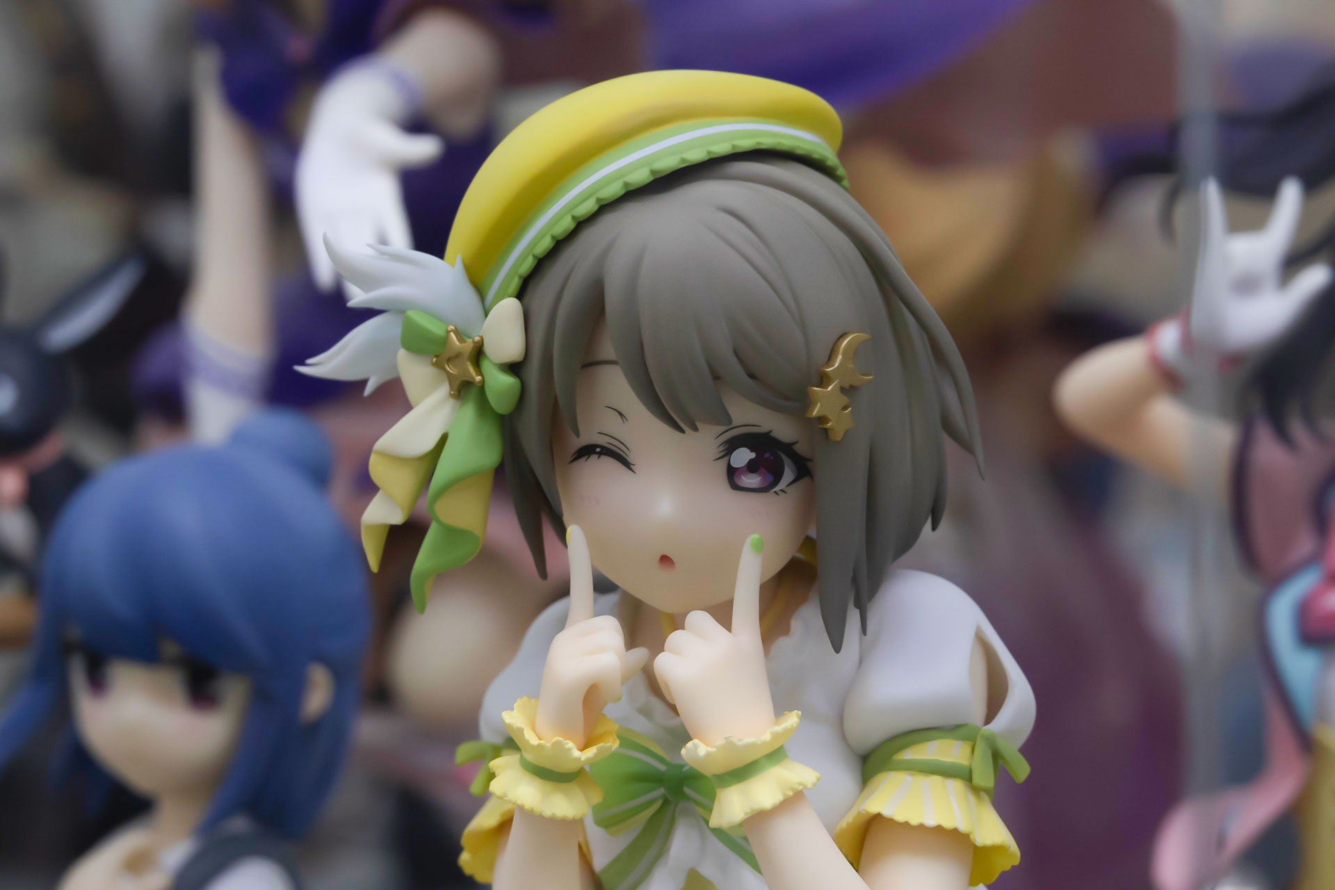 ウィンクしている表情がかわいい！