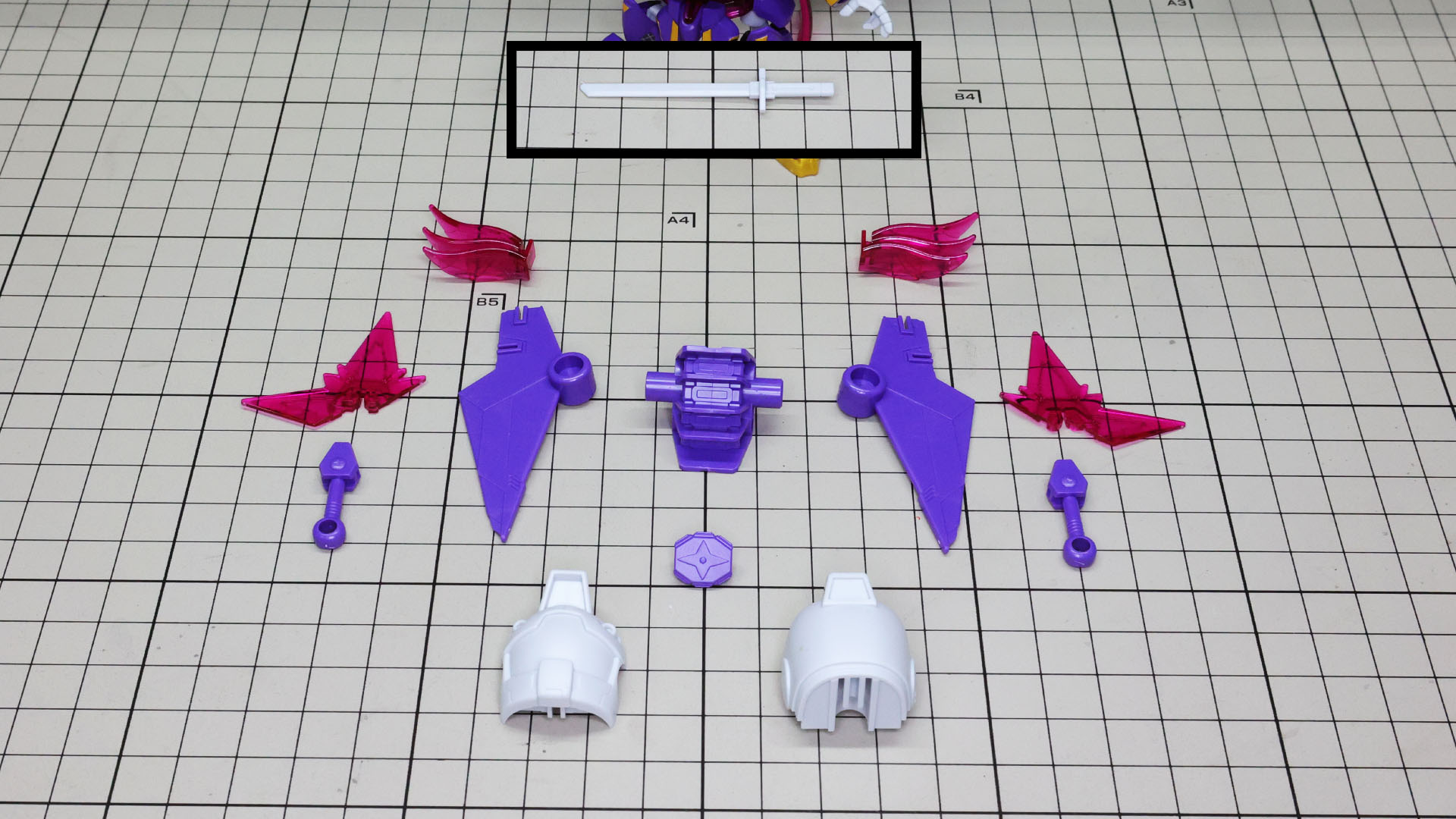 “組む”パーツはなく、それぞれがもう完成している状態です