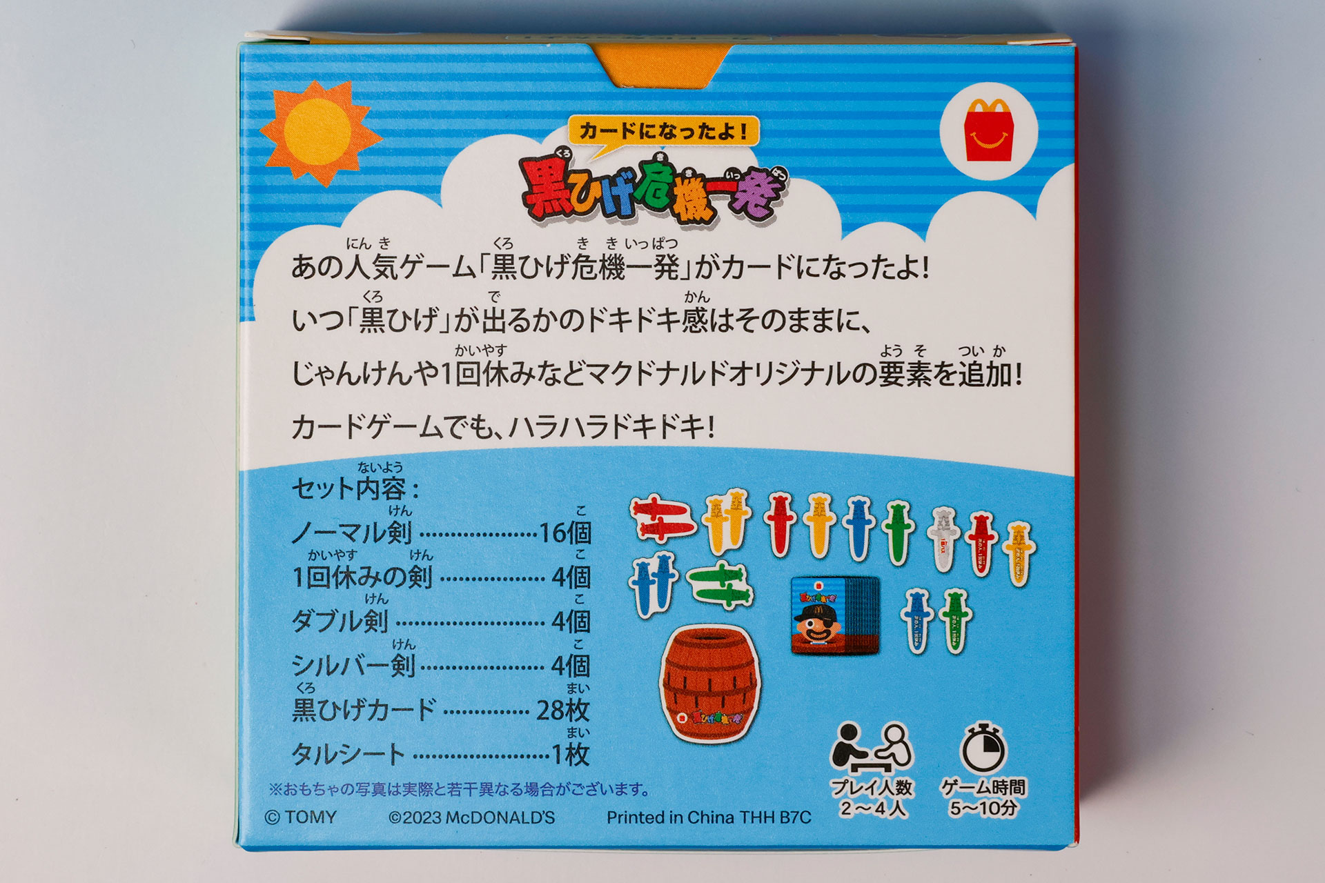 箱の裏面はこんな感じだ