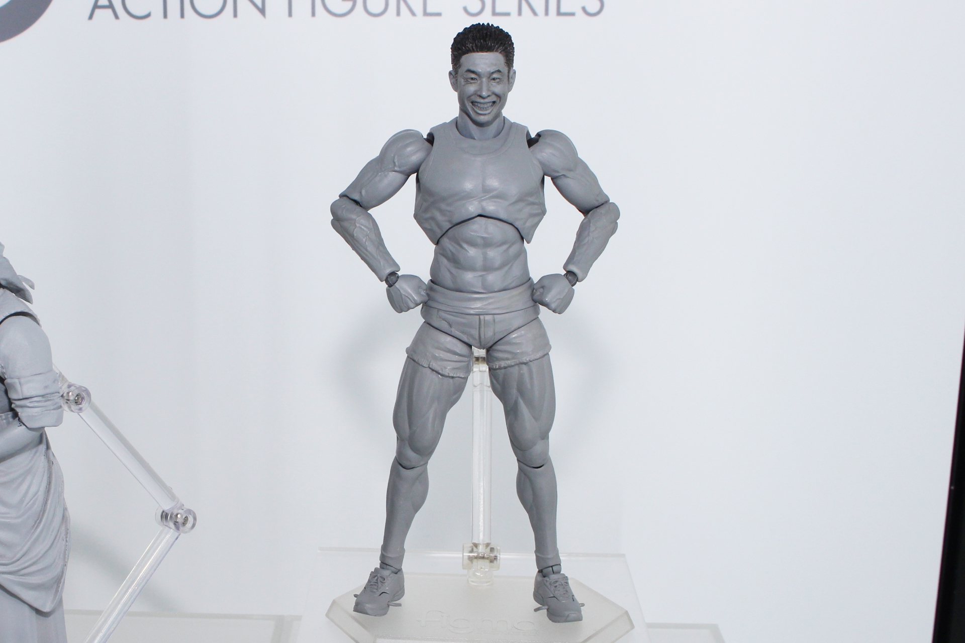 「figma なかやまきんに君」。原型制作は石橋たつや氏（MIC）で、発売日、価格などは未定