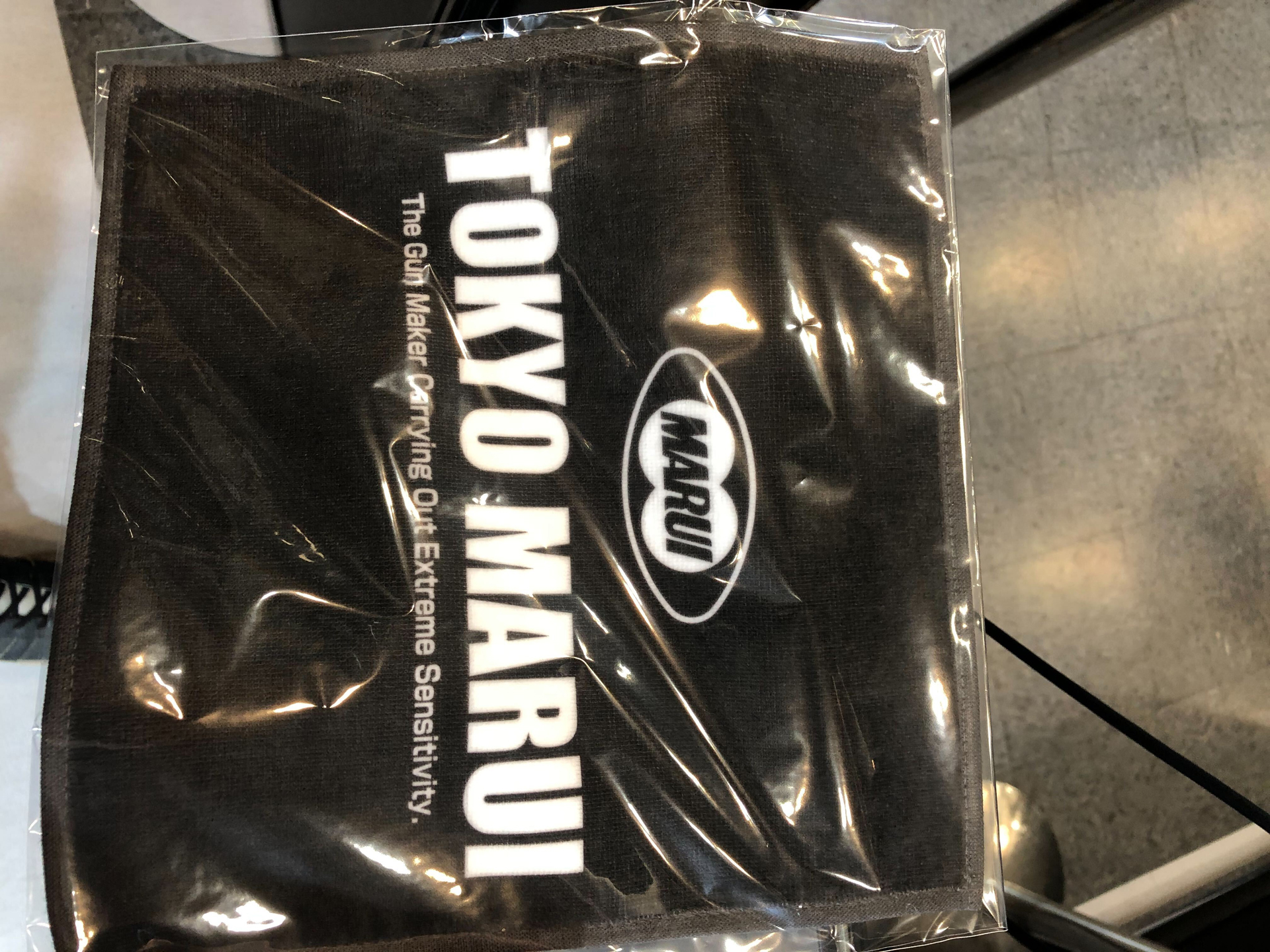 シューティングレンジを体験すると、タオルがもらえる