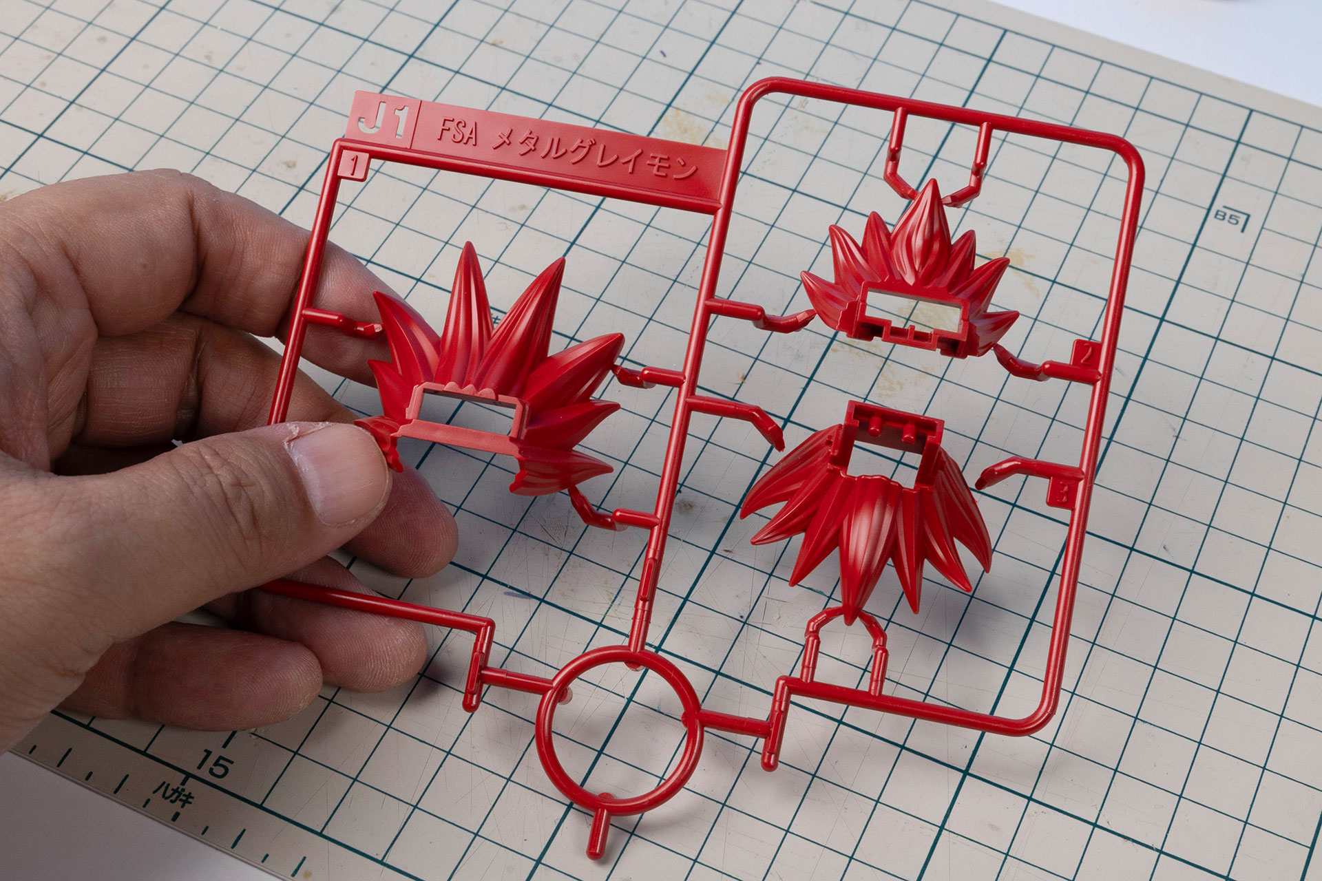 ひとつのランナーに必要なパーツがすべてまとまっているのはありがたい