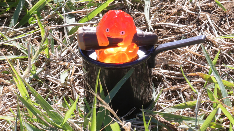 大変だ、燃えきっちゃう！ハウル、助けて！