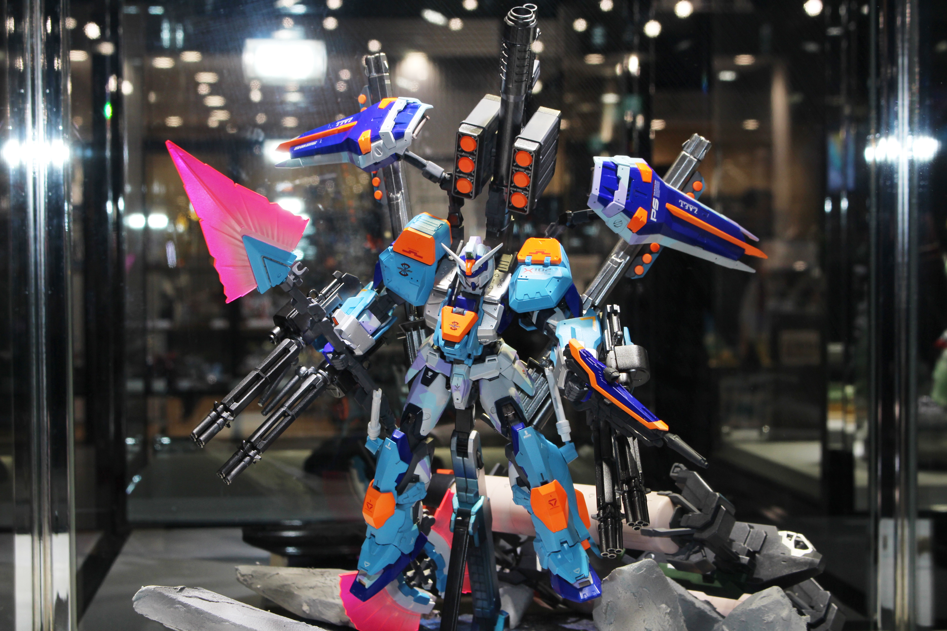 タイトル：「決着」／制作者：ゆわっしー／使用キット：MG 1/100 デュエルガンダム アサルトシュラウド他