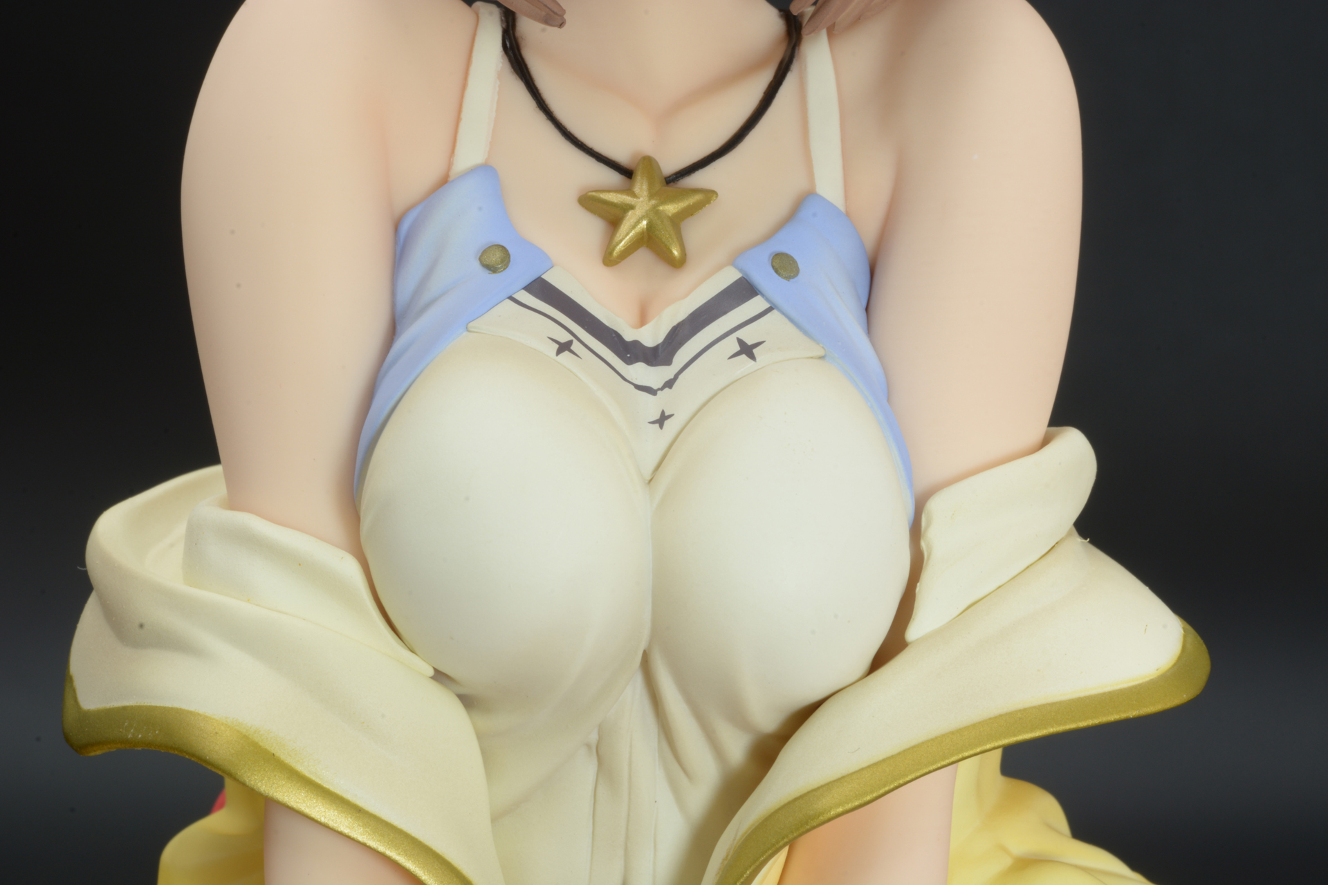 中央に寄せられた胸。ボリュームのある胸がさらに強調される形に