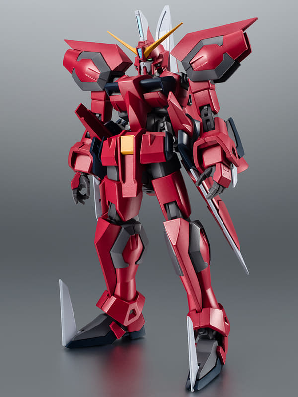 連合が開発した5機のガンダムの内の1機。他の4機との連携行動において指揮官機的な役割を担うMSとして開発された。その特徴的なフォルムとシャープな印象を破綻なく再現