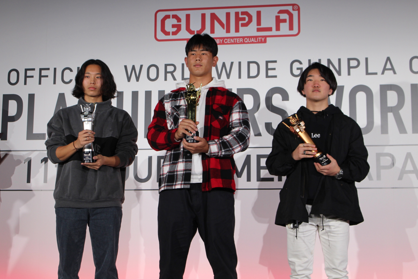 U-20コース受賞者、左から彦夏さん、koseiさん、GARAPAGOSさん