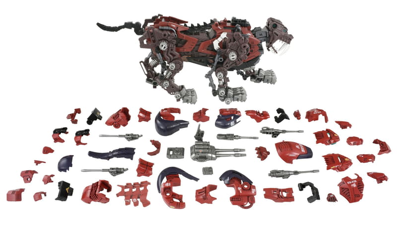 一部彩色済み/接着剤不要/モーター動力付き組み立てキット。画像の「素体状態」も組み立てる必要がある