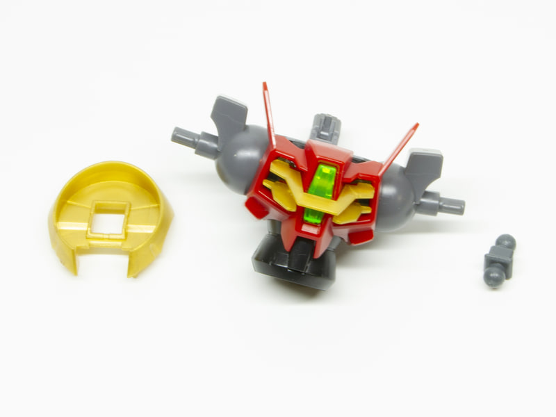 ネックガードのようなパーツと首ジョイントを取り付ける
