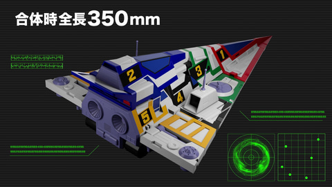 5機のGメカが合体！ 「科学忍者隊ガッチャマンF」より「MODEROID