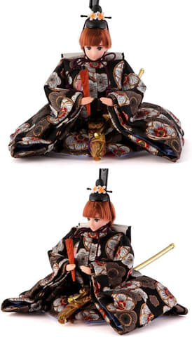 リカちゃん 親王雛と三人官女 リメイク品 Amazonホリデーセール」に「リカ