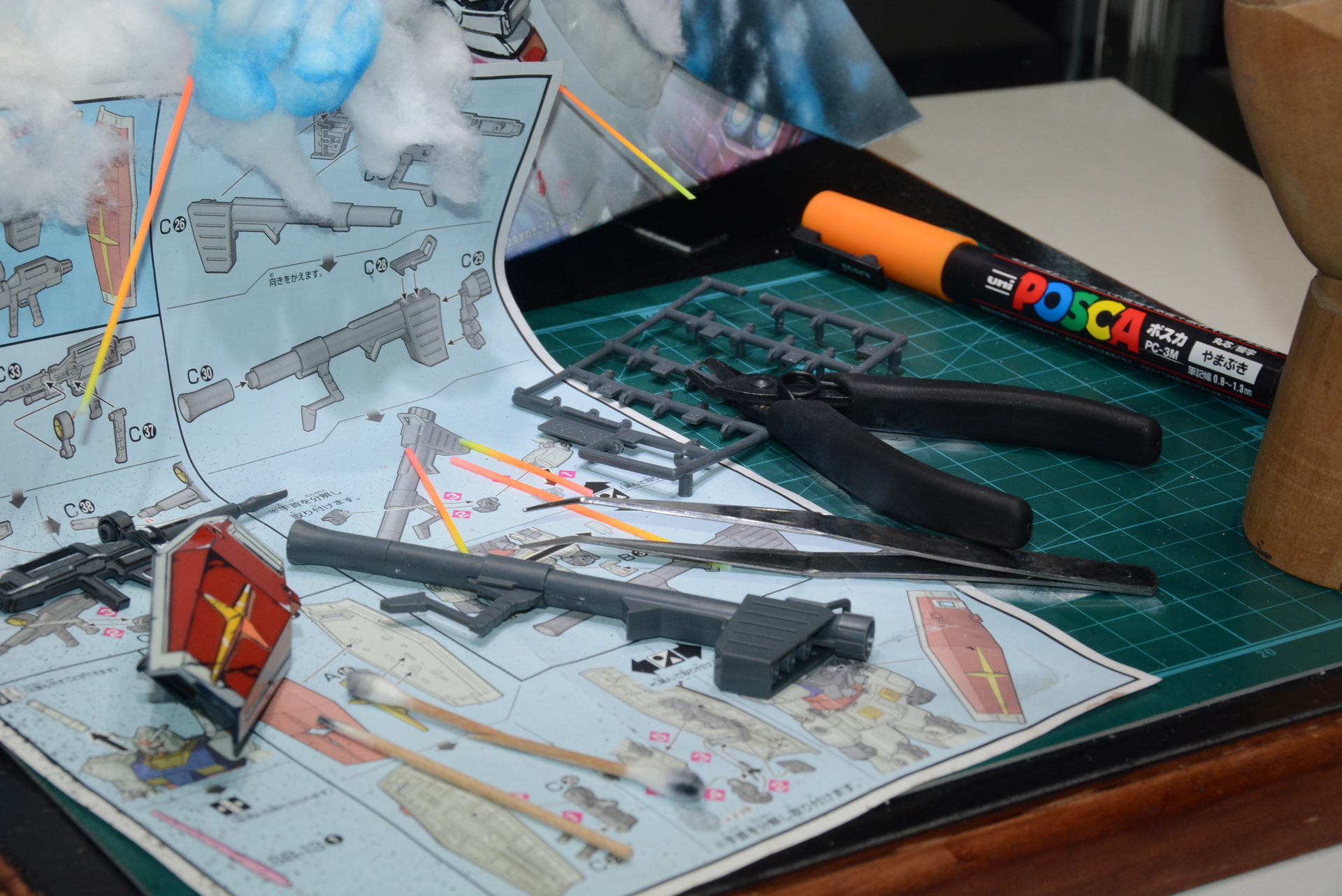 はじめて授業でガンプラを作ったときの気持ちを表現