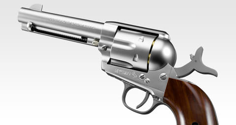 リボルバー(saa) 弾薬付き 約30cm あちゅちゅ 東京マルイ、BBエアーリボルバー「SAA.45 シビリアン 4 3/4インチ