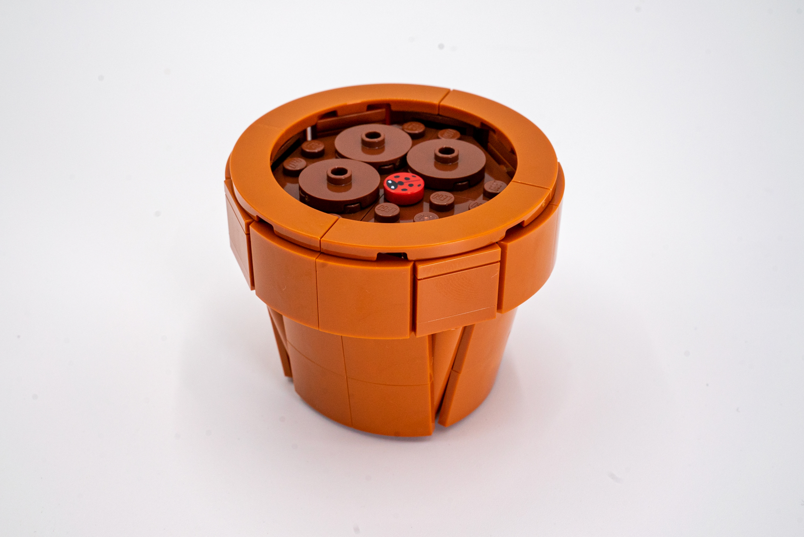 植木鉢部分の完成。実は結構感動した