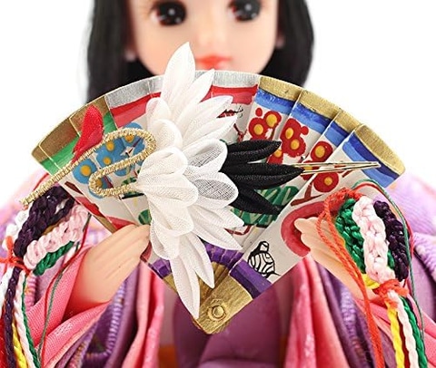 【美品】久月　リカちゃんの雛人形 久月 雛人形 三段 シリアル入 【リカちゃん】【久月×タカラ