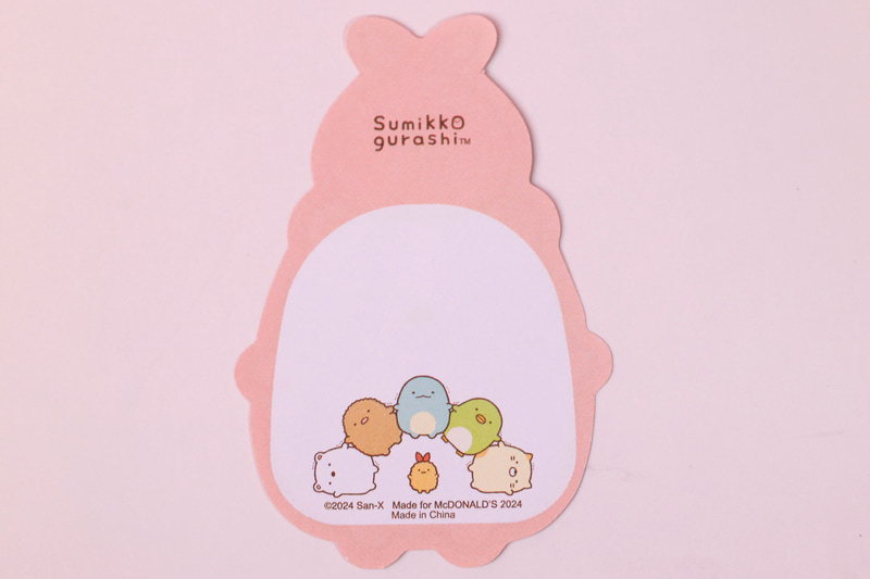 オリジナルメモシートの裏面には、好きなことが書き込める