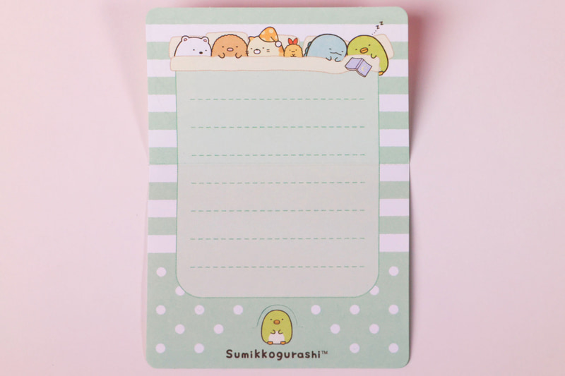 「ぺんぎん？」の便箋を開いたところ