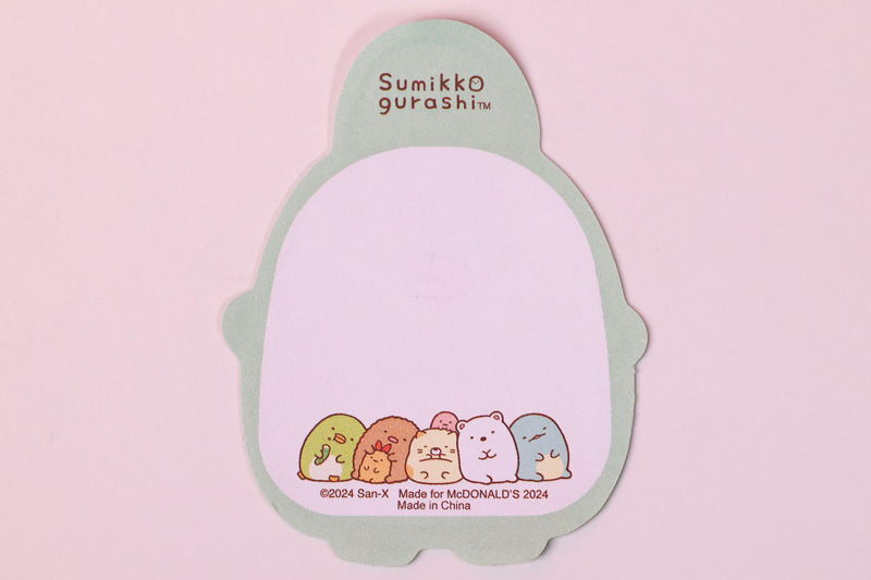 オリジナルメモシートの裏面には、結構書き込めるスペースが用意されている